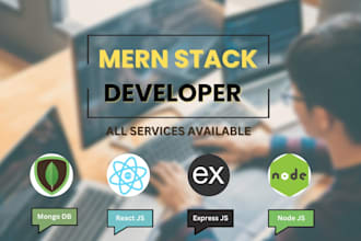 develop mern stack websites expert in node js react js mongodb and express js