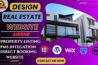 build property management website with vrbo, airbnb, hostify