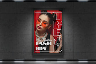 design amazing poster or advertisement banner