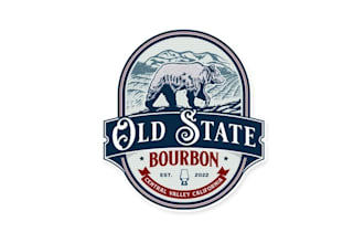 design bourbon whiskey company logo