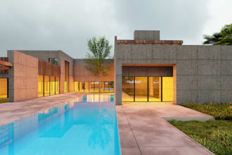 do 3d architectural rendering house exterior, commercial building visualization