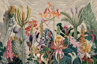 draw botanical illustration art for you