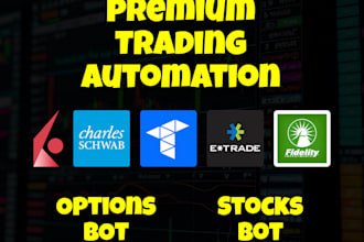 develop your trading strategies and connect to ibkr, tradovate, etrade, charles