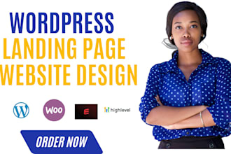 create gohighlevel landing page, wordpress landing page elementor, website