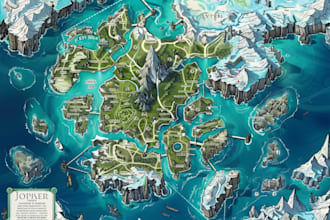 design a world or regional medieval or fantasy map for you