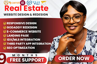 develop realtor broker real estate website in wordpress wix integrate idx mls