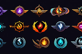 design an animated fantasy, rpg, mmorpg, sci fi game logo