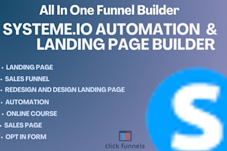 build systeme io sales funnel, redesign systeme io funnel,systeme io