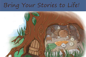 illustrate stunning storybook pages or character art