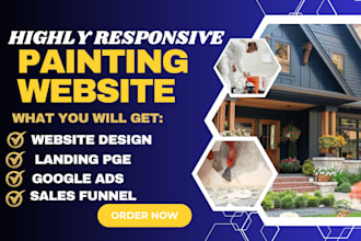 build responsive painting website house cleaning painting website painting leads
