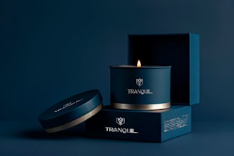 do candle, jar, box, product, packaging logo design