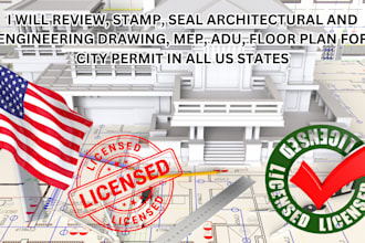 stamp and review florida, texas, california pe stamp architectural structural