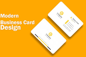 do modern business card design to elevate your brand