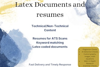 make custom latex resumes for ats scanning and latex documents