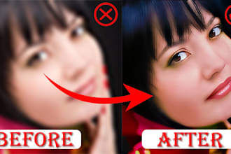 enhance restore denoise upscale unblur images within 24hours