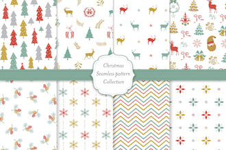 create unique christmas seamless pattern designs