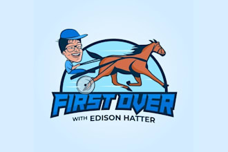 design winners circle horse racing podcast logo