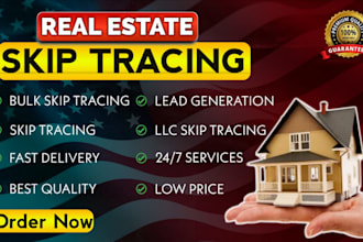 do real estate skip tracing and llc skip tracing in bulk