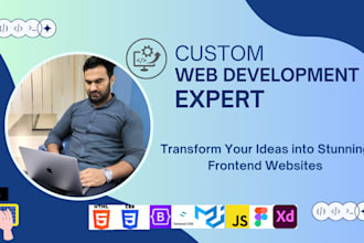 craft modern, responsive websites with HTML,CSS, bootstrap, tailwind and js