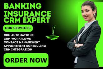 setup mortgage crm insurance banking credit union crm accounting fintech tax crm