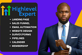 design gohighlevel landing page, sales funnel, gohighlevel sales funnel website