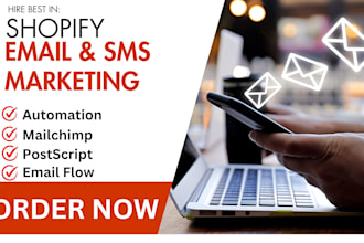 setup shopify email sms marketing klaviyo ominisend postscript privy yotpo drip