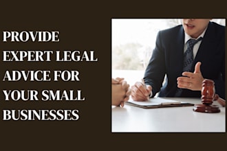 provide expert legal advice for small businesses and startups