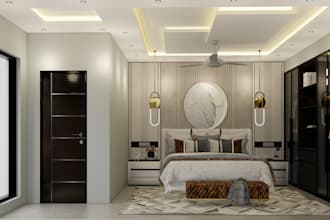 render and model interior space with 2d drafting