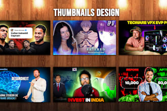 make amazing, thumbnails, banner, posters and post card