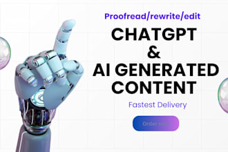 manually detect, edit, rewrite, proofread, and humanize ai content