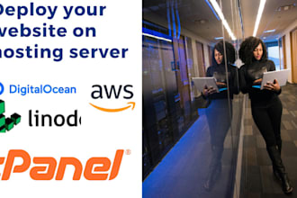 setup your websites on digitalocean, linode, aws and cpanel