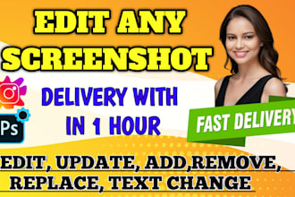 add or remove anything from screenshot editing in 1 hour