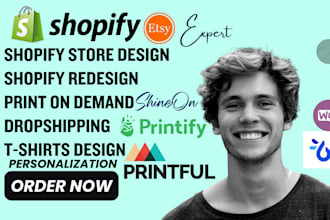 print on demand shopify printful shopify redesign, etsy print on demand printify