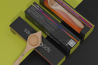 3d product packaging design, mailer box design, bottle label