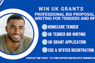 apply UK grants, win UK homecare tender, cqc, ofsted registration, eu funding