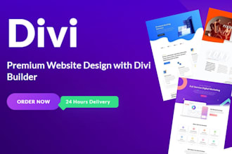 develop wordpress website using divi theme, divi builder