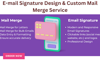 do a mail merge for letters, envelops and labels service