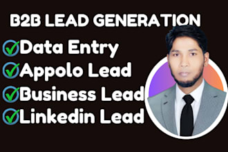 do data entry b2b lead generation an collect targeted mail address any business
