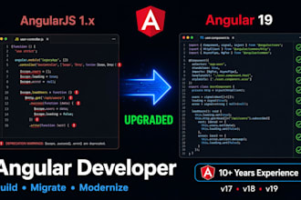 build angular 17 18 19 apps and migrate angularjs to angular