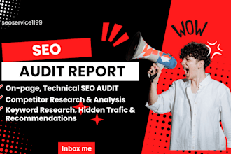 do website SEO audit report, keyword research and competitor analysis