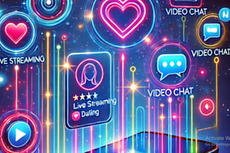 create social streaming app, dating app, video chat app, social chat app