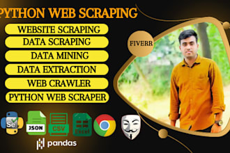 do python web scraping ,data scraping,data mining,web crawling,data extraction,