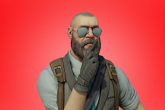 renders 3d of agents counter strike 2