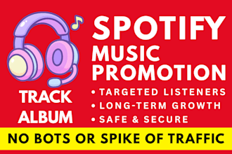 do spotify music promotion and marketing for real listeners growth