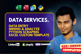 do data entry, web research, copy paste, excel formulas