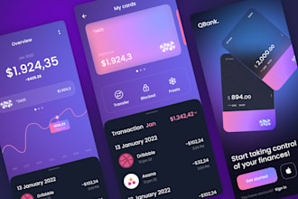 design crypto, nft, wallet mobile app and website UI design