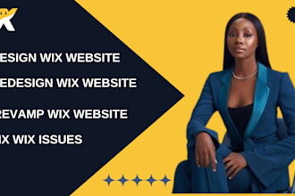 redesign wix website design, rebuild, revamp, remake, remodel wix studio site