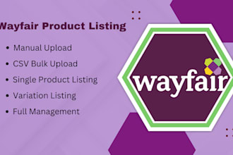 upload product listings to your wayfair store
