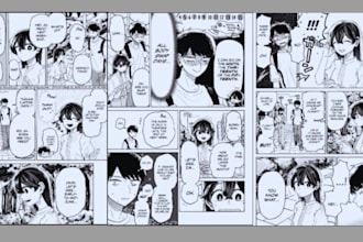 do manga comic, manga page, manga panel, manga illustration, manga artist