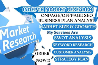do pestle analysis, business consultant, product research, competitors analysis